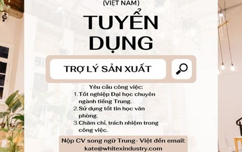 Công ty TNHH Whitex Textiles Industries (Việt Nam) tuyển dụng